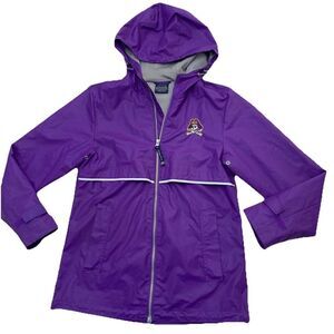 ECU Pirates Charles River Reflective Vented Pocket Rain Jacket Woman's XS